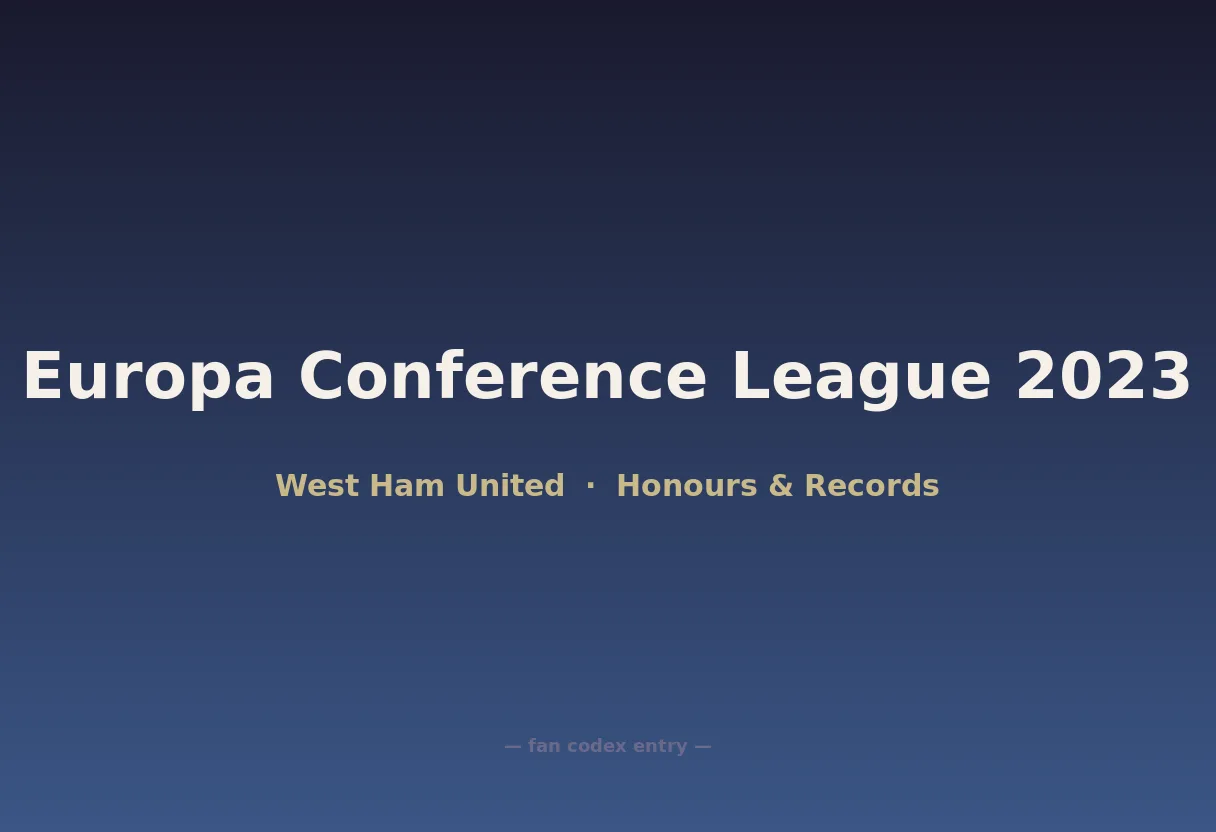 Europa Conference League 2023